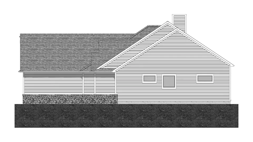 The Murphy house plan, exterior view 2
